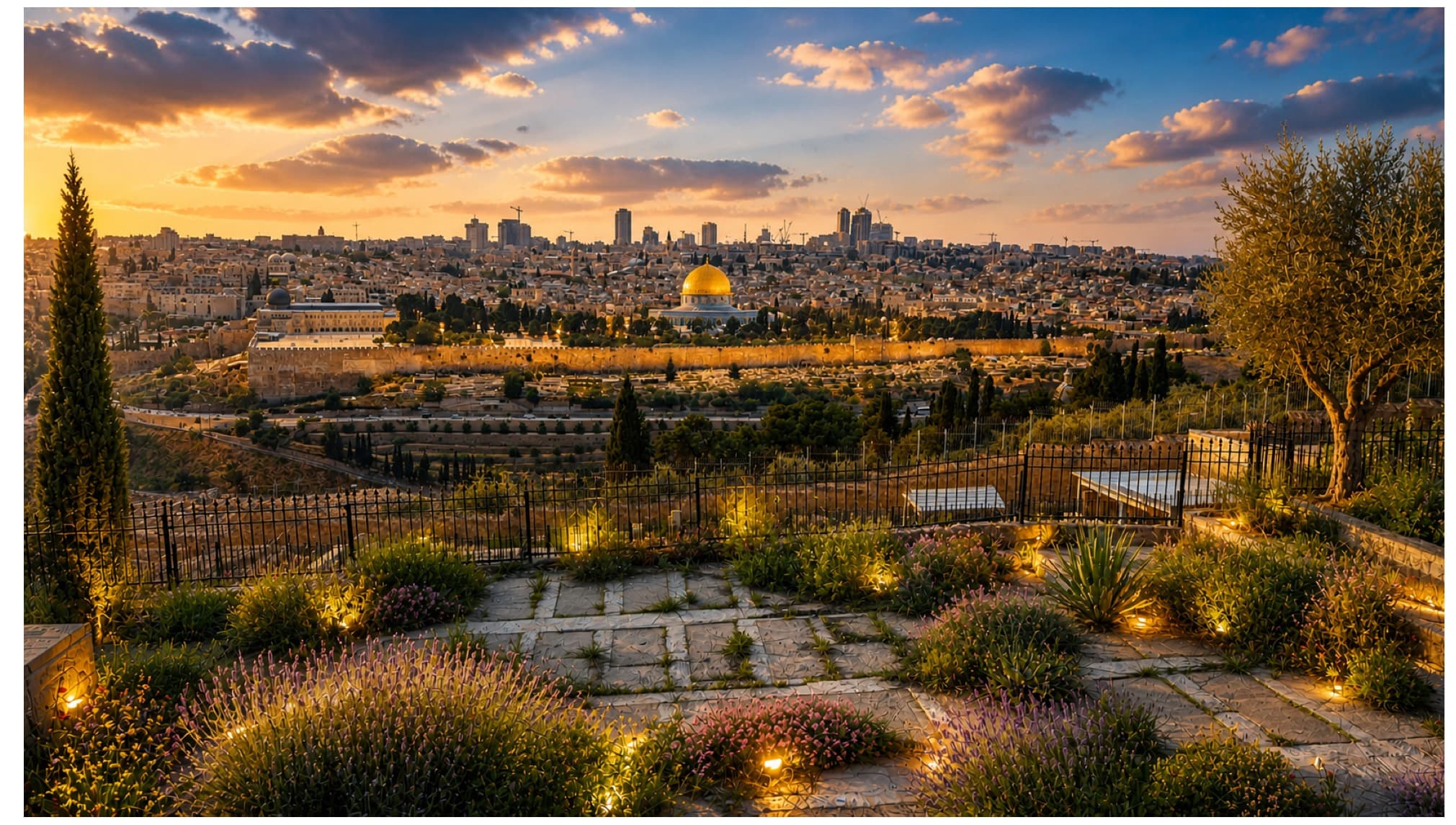 Mount of Olives facing Old City, Jerusalem